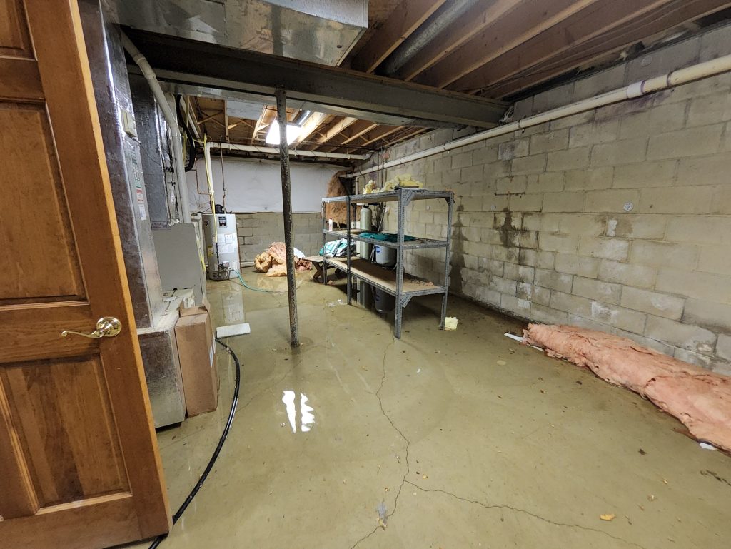 Before Basement Waterproofing Example 1 - US Basement Repair Before Basement Waterproofing Example 1
